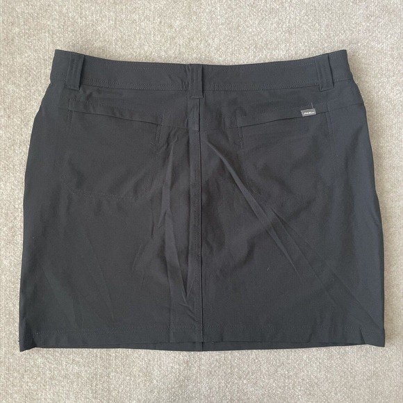 Eddie Bauer Skort Womens 14 Black Athletic Skirt Shorts Stretch Casual Travel - Picture 7 of 7